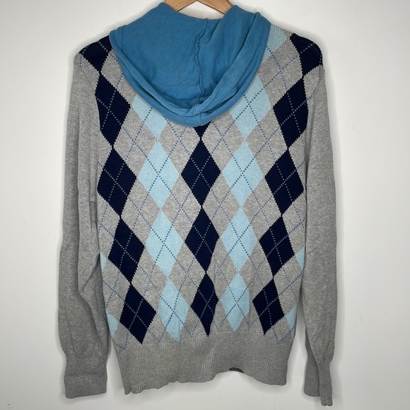 Mododoc Argyle Sweater Hoodie - Picture 2 of 7
